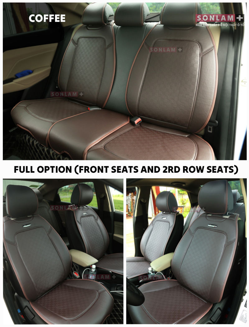 อุปกรณ์ครบชุด (หน้าและหลัง) - สีกาแฟ