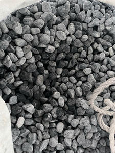 Cailloux élégants en pierre naturelle noire parfaits pour les créations en pierre artificielle de décor de villa - Product Image 2