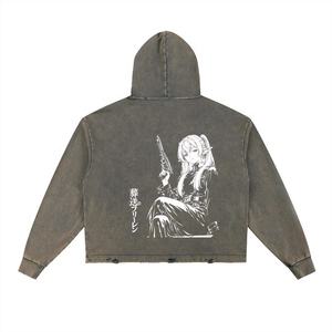 Sudadera con Capucha de Invierno, Algodón de Primera Calidad, Sudadera con Capucha Vintage Personalizada con Lavado Ácido para Hombre, Sin Cordones, Sudadera Unisex - Product Image 6