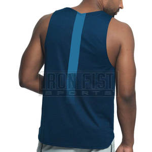 Camiseta sin mangas informal para gimnasio para hombre, chaleco deportivo con ajuste muscular que absorbe la humedad para ejercicio y fitness, venta al por mayor - Product Image 6