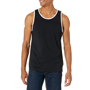 Camisetas Deportivas Personalizadas con Ribete en Color de Contraste, Camisetas de Gimnasio y Fitness Hechas a Medida, Estilo Único, Camisetas sin Mangas para Hombre - Product Image 1