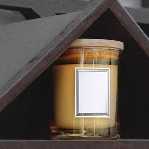 โถแก้วใส่เทียนหรูหรา, ภาชนะใสที่ใส่ของตกแต่งบ้านที่มีสไตล์สำหรับเทียนหอมและแสงแวดล้อมที่อบอุ่น - Product Image 1