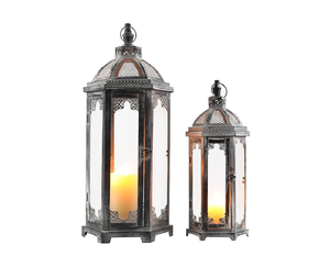 โคมไฟเทียนสีชมพูใช้ซ้ำได้สำหรับตกแต่งสวนงานปาร์ตี้งานแฮนด์เมดผู้ผลิตขายส่ง - Product Image 1