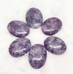 พลอยกระเป๋าหินปาล์ม lepidolite ทำด้วยมือเป็นมิตรต่อสิ่งแวดล้อมสำหรับผ่อนคลายและบรรเทาความเครียดในราคาไม่แพง - Product Image 6