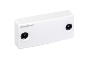 Compteur de personnes 3D stéréo entièrement automatique, machine blanche avec modules personnalisables, caméra de comptage des visiteurs - Product Image 1