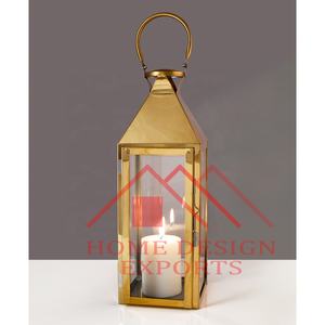 Gold Finished Stainless Steel Hanging Lantern <b>for</b> Wedding Decorations Highest Quality Festival Christmas Hanging Lantern - Product Image 3