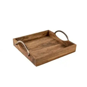 Vente en gros Plateau de service rectangulaire moderne en vrac Taille personnalisée Finition naturelle Bambou Marbre pour la maison Hôtels Plateau de service de table - Product Image 2