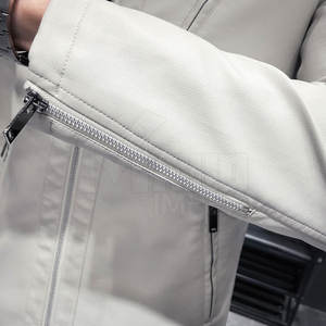 Chaqueta de invierno para hombre, chaqueta de cuero genuino para hombre, transpirable, ajustada, chaqueta de cuero a la moda para hombre, chaqueta de invierno para hombre - Product Image 4