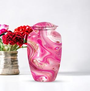 Beautiful Modern Pink Swirl Funeral Urn <b>for</b> Human <b>Ashes</b> <b>Keepsake</b> Unique Decorative Small <b>Ashes</b> Custom Memorial Urn Adult <b>Ashes</b> - Product Image 6