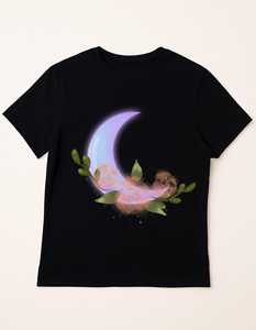 Camiseta cómoda ultra suave esencial para mujer, apliques ecológicos de verano, telas vaqueras de pana Batik, parches de algodón 100% - Product Image 4