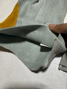 Gants de soudage industriels Tig en cuir résistant à la chaleur avec logo personnalisé Gants longs en cuir de travail pour four de cuisine BBQ Grill - Product Image 5