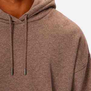 Venta al por mayor 100% algodón hombres sudaderas con capucha Unisex invierno Streetwear pulóver logotipo personalizado bordado impresión invierno longitud sólido - Product Image 3