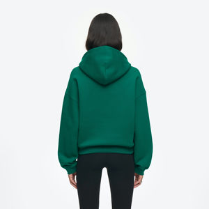 Vente en gros Sweat à capuche surdimensionné à manches longues pour femmes avec logo personnalisé Sweats à capuche zippés pour femmes Hiver Décontracté Style Streetwear - Product Image 3