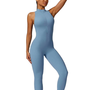 Mono Deportivo de Yoga para Mujer al por Mayor, OEM, Cintura Alta, Elástico, Casual, 100% Poliéster, Secado Rápido, Transpirable, Cuello en V - Product Image 6