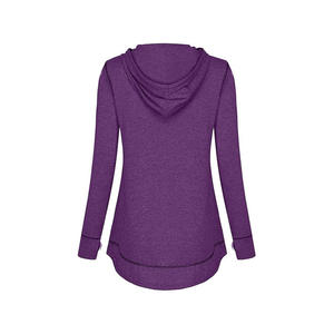 Sudadera Holgada de Estilo Urbano, Sudadera con Capucha Extra Grande de Felpa, Lisa - Product Image 4