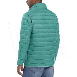 Custom Logo Quilted Winter Puffer <b>Jacket</b> Stand Collar High Street Style Windbreaker Bomber with <b>Light</b> Outdoor Features - Product Image 3