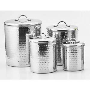 Premium Quality Stainless Steel <b>Canister</b> <b>Set</b> With Compact Design And Tight Seals Keeping Food Fresh And Countertop Clutter Free - Product Image 5