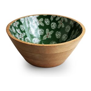 Bol en bois jetable polyvalent de tous les jours avec finition intérieure artistique pour décor de salle à manger et but de cadeau - Product Image 6