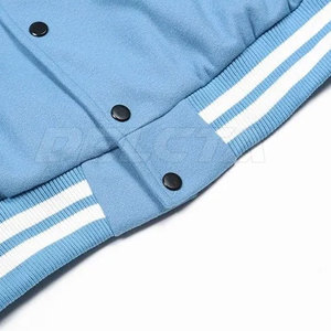 Veste de style streetwear avec broderie en chenille, veste de style letterman à la mode avec broderie en chenille - Product Image 4
