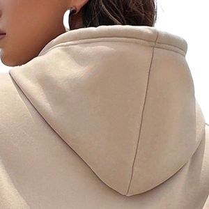 Sweat à capuche oversize en molleton de coton pour femme avec poche kangourou, respirant, décontracté, coupe ample, streetwear d'hiver, manches longues - Product Image 6