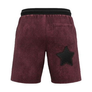 Pantalones cortos sunfaded lavados con ácido para hombre, informales, transpirables, de calidad superior, ecológicos, de secado rápido, personalizados, al por mayor - Product Image 2