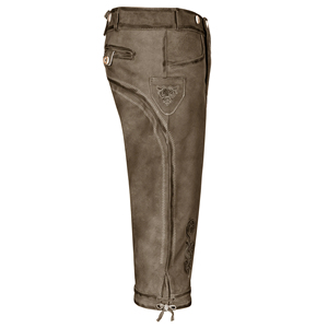 Lederhosen Bávaros Auténticos de Primera Calidad al por Mayor, Pantalones Cortos Tradicionales Alemanes de Gamuza Genuina para Hombre con Tirantes para el Oktoberfest - Product Image 3
