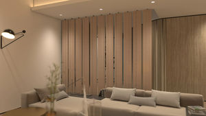 Divisores de partición de listón de madera giratorios hechos a medida, divisor de habitación multifuncional, solución de privacidad para el hogar, divisor de habitación de listón de madera - Product Image 2