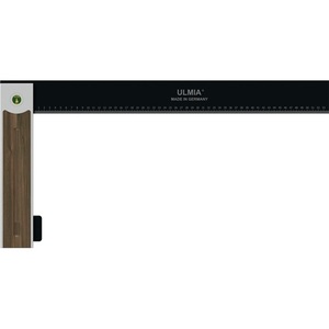 Soporte Angular Alu-Line 500 600 mm, Patas de 305 mm, Manija Ajustable, Aluminio/Acero/Nogal 90 ULMIA - Product Image 1