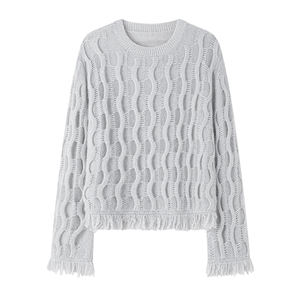 Wool <b>Sweater</b> Hot Seller Custom <b>Cable</b> <b>Knit</b> <b>Sweater</b> Chunky Mohair Grey <b>Sweater</b> - Product Image 1