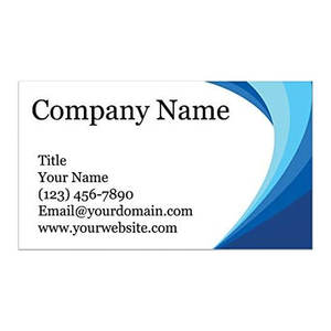 นามบัตรแบบกําหนดเองคุณภาพระดับพรีเมียม 300gsm สต็อกที่ทนทาน 3.5" X 2" ขนาดนามบัตรสีน้ําเงินมหาสมุทร - Product Image 1