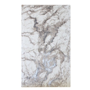 Alfombra de Baño Rectangular Elvin 70x120cm Color Crudo, de Algodón Reciclado con Patrón Abstracto Jacquard, Hecha en Turquía - Product Image 3