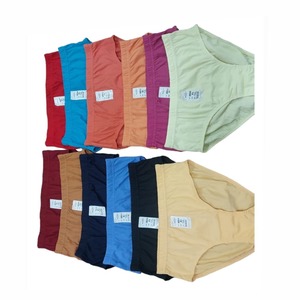 Latest Design Printed Pure Cotton <b>Panties</b> for Women/Girls 32MM INNER ELASTIC Everyday Style Knitted <b>with</b> Custom Logo Solid Color - Product Image 6