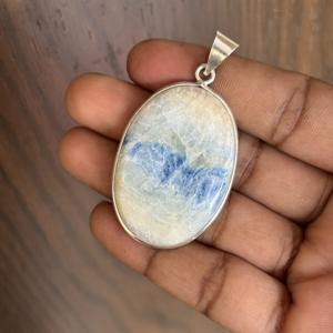 Women's <b>Large</b> <b>Necklace</b> Scheelite Fine <b>Pendants</b> 925 sterling silver Excellent Quality Wholesale Jewelry From Factory - Product Image 3