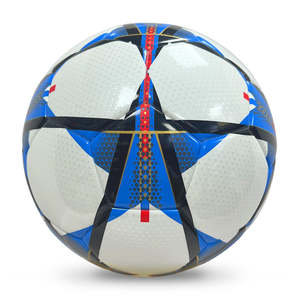 Balón de Fútbol Impermeable y Transpirable, Balón de Fútbol con Logotipo Personalizado, Balón de Fútbol de Cuero Nuevo Pakistaní Personalizado - Product Image 1