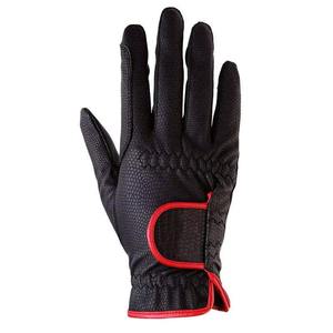 2025 professionnel fabrique des gants d'équitation en cuir de couleur bleu noir dernier gant d'équitation antidérapant conçu - Product Image 4