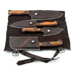 Couteau de chef en acier Damas personnalisé, fait à la main, haute performance, écologique, compatible lave-vaisselle, manche en bois pour une utilisation en cuisine - Product Image 3