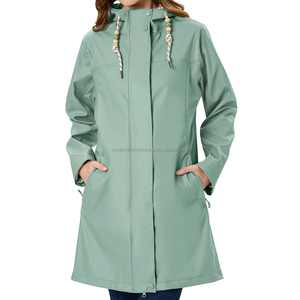 Veste Softshell Unisexe Imperméable et Coupe-Vent à Col Montant Fermeture à Glissière Doublée Polaire Imprimée Randonnée Activités de Plein Air - Product Image 3