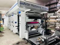 Máquina de Impresión Flexográfica Automática Avtar para Bolsas de Papel, Plástico, PP Tejido, Bolsas de Arroz, Alta Capacidad, Certificación CE, Uso Pesado, 60m/min 1-8
