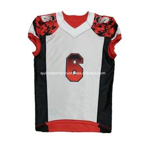 Vente en gros de maillots de football américain verts personnalisés pour hommes respirants en maille pour l'entraînement par sublimation vêtements de sport maillots de football américain - Product Image 2