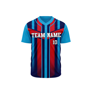 เสื้อเบสบอลพิมพ์ลาย OEM สำหรับผู้ชาย เสื้อเบสบอลสีตามสั่งพร้อมดีไซน์เฉพาะตัว เสื้อซอฟต์บอลแบบยูนิเซ็กส์ - Product Image 1