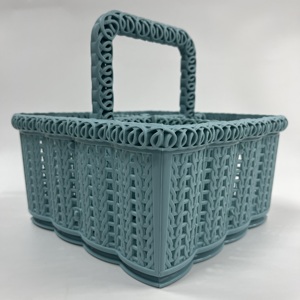 Panier de rangement en plastique Durable à 4 compartiments direct d'usine approvisionnement en vrac de couleur de taille personnalisable pour une utilisation en cuisine Service OEM/ODM - Product Image 1