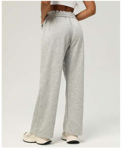 Women Winter Velvet Solid High Waist Drawstring Wide Leg <b>Yoga</b> Fitness Sports Leggings Eco-Friendly Windproof Anti-Bacterial - Product Image 5