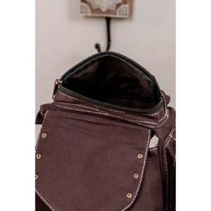 Nouveau sac de taille en cuir véritable fait à la main classique avec ceinture réglable Unique Western Festival Fanny Pack Hip taille cuisse sacs - Product Image 6