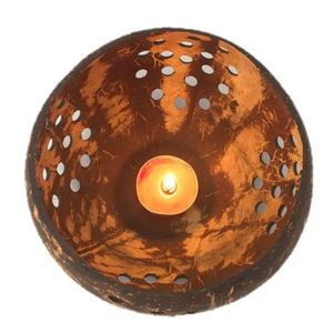 กะลามะพร้าวแบบ2025สำหรับใส่เทียนพร้อมสลักโลโก้ด้วยเลเซอร์ - Product Image 1