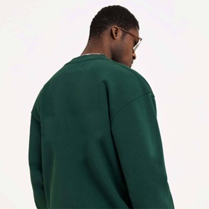 Ropa de calle para hombre, 100% de algodón, forro polar grueso en blanco, de gran tamaño, ajuste personalizado, logotipo estampado, sudaderas con capucha y sudadera para hombre - Product Image 5