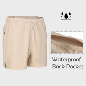 Short de sport vierge personnalisé pour hommes avec poche zippée Short de sport athlétique de course à pied décontracté respirant avec cordon de serrage grande taille - Product Image 2