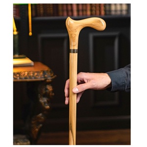 Bastón clásico de madera para caminar, goma unisex, desplegado hecho con palisandro, La L total es de 39 ", todo italiano de alta calidad a la moda - Product Image 2