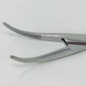 Pinzas Curvas de 7.25 Pulgadas, Lote de 4, Instrumentos Quirúrgicos Veterinarios de Acero Inoxidable, Grado Quirúrgico Manual, Autoclavables, Juego Ortopédico - Product Image 6