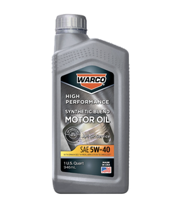 Huile moteur WARCO Synthetic Blend SAE 5W-40, lot de 6, 1 litre - Product Image 1