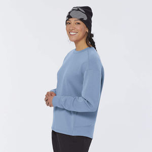 Sudadera de lana de invierno con capucha para mujer, Jersey de algodón acogedor y elegante con detalles de lentejuelas de insignia para uso diario - Product Image 3